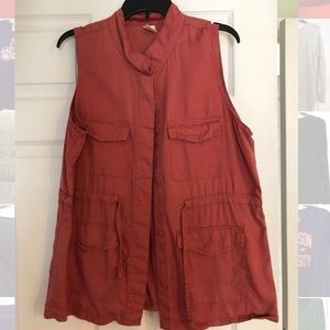 Burnt orange vest